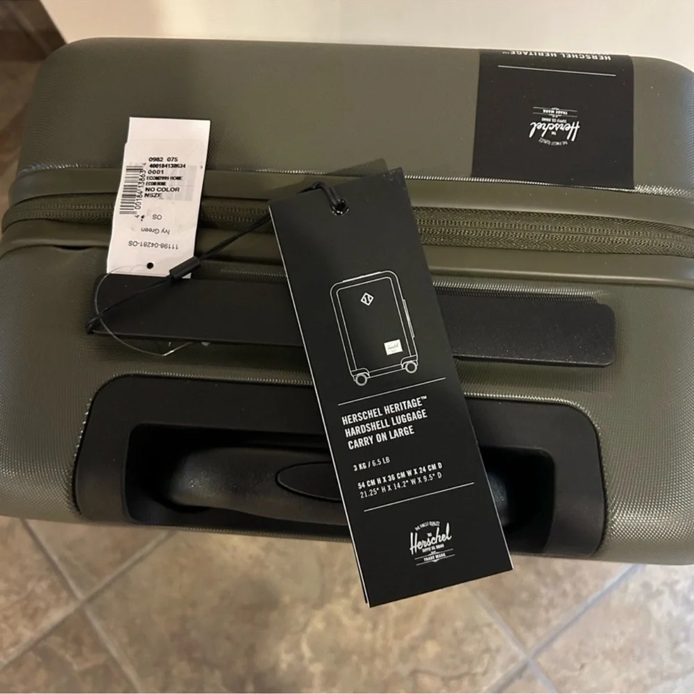 Herschel heritage hardshell, large carry-on suitcase
